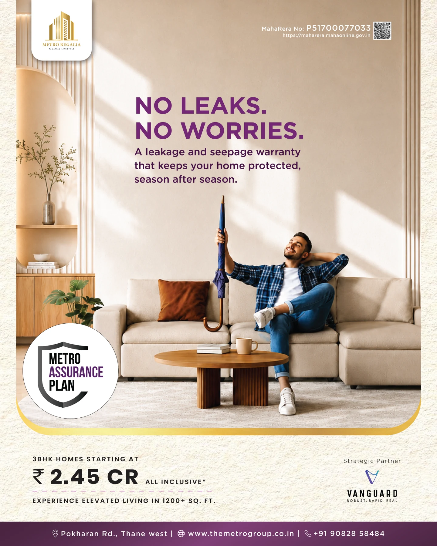 No leaks, no worries - five years leakproof assurance